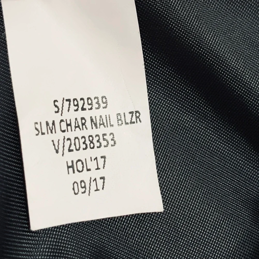 Banana Republic Slim Fit Blazer Jacket Men 44R Charcoal 2-Button Single-Breasted